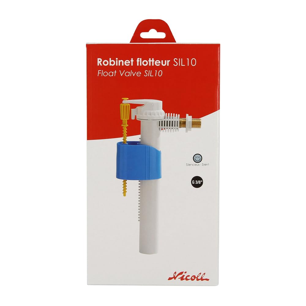 Nicoll - Robinet flotteur et mécanisme de chasse - Robinet flotteur NF ultra silencieux raccordement 3/8" (12/17) NICOLL