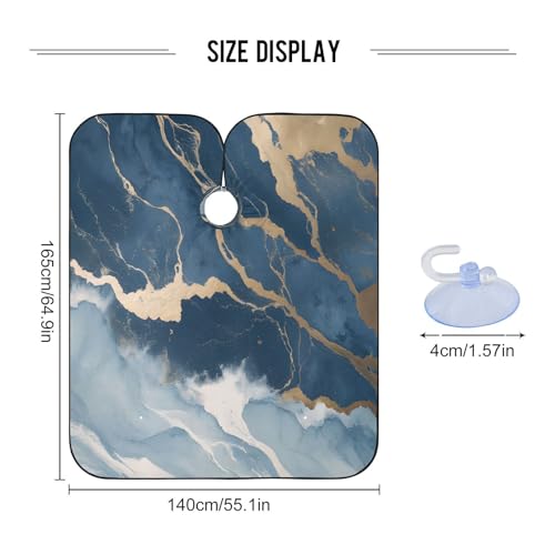 Capa de barbería impermeable Kigai Marble para hombres miniatura 3