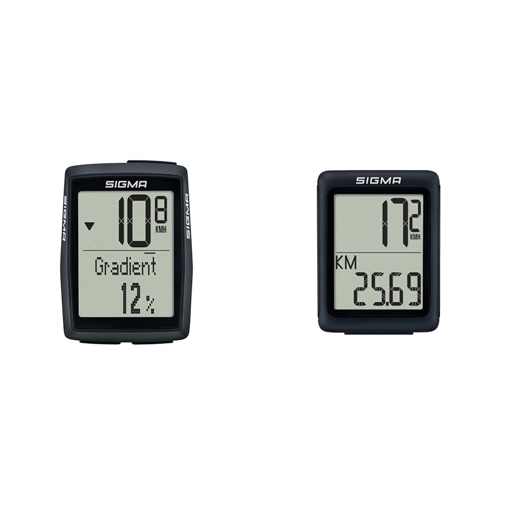 Sigma BC 1|0 WR Fahrradcomputer - Wasserdicht Kabellos für Radfahrer  
Sigma BC 5.0 WR Fahrradcomputer Schwarz Einheitsg