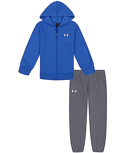 Image of Under Armour Boys' 2-Piece Hoodie Set, Full Zip Sweatshirt and Fleece Pants