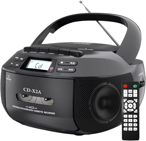 Lecteur de CD portable et cassettes Bluetooth pour écouter tous vos supports musicaux