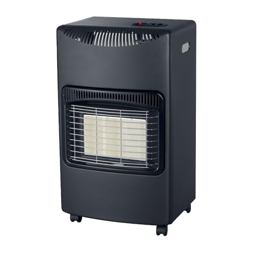 Ma Maison Stufa a Gas 4200W - Bombola 15Kg, 3 Livelli di Riscaldamento, Compatta, 4 Ruote Piroettanti, Accensione Piezoelettrica, Gas GPL, Spegnimento Automatico - (Fiamma Gialla)