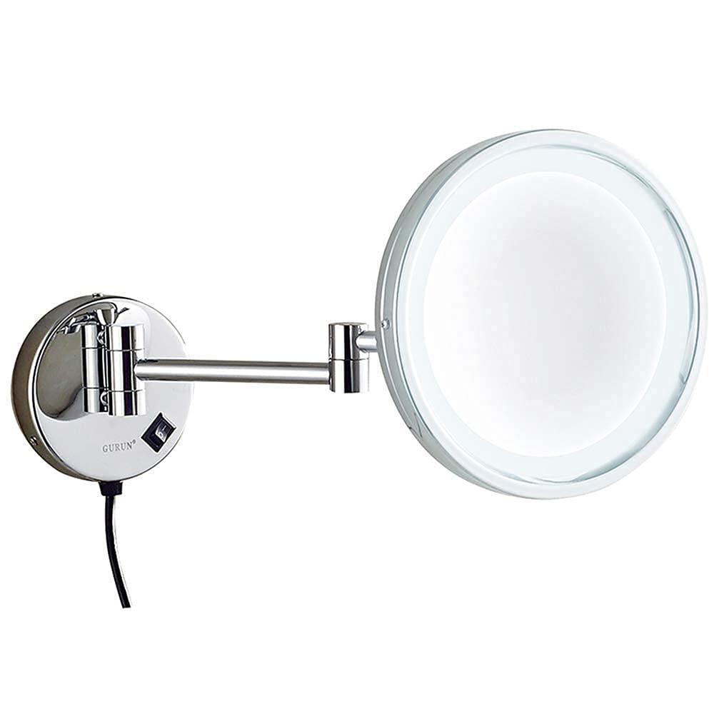 Miroir de maquillage mural avec prise et interrupteur JCAKES