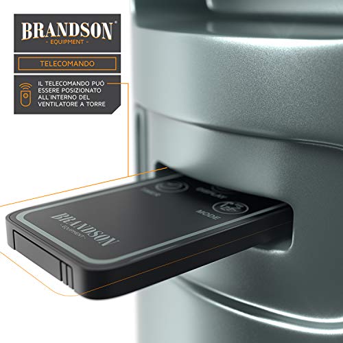 Brandson - Ventilatore a torre con telecomando e