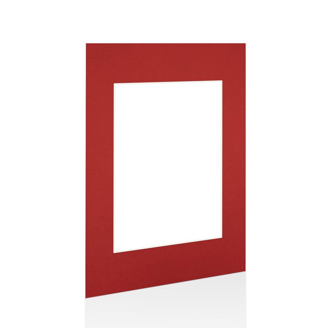 Procut Global 90x60cm Crimson Picture Mounts to Fit 60x40cm Aperture - Precision Cut Cardboard Photo Mount - Ideal for Frames, Prints, Artwork & Certificates - Sizes & Colours Available