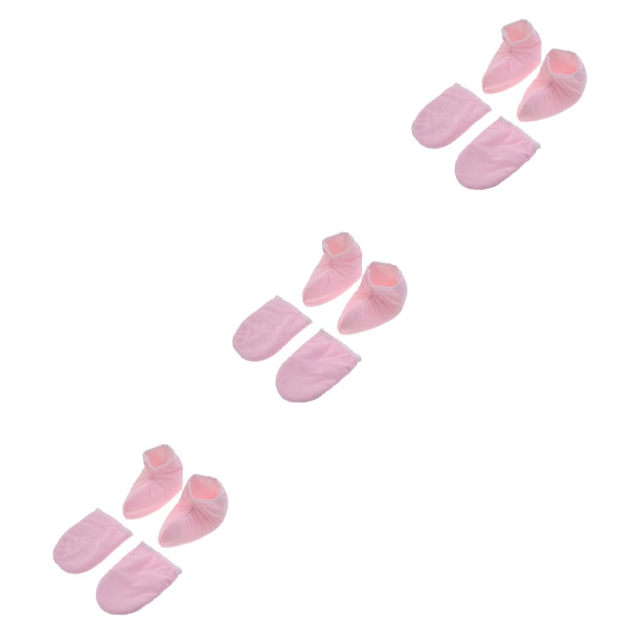 FOMIYES 3sets Cover Paraffin Mitts Wax Gloves Washable Cloth Heat Therapy Mitts for Hand Feet Nourishment 2pairs*3
