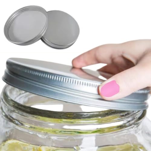 Replacement Glass Lid for Glass Beverage Dispenser, Glass Beverage Dispenser Lid For Iced Beverage Dispensers, Cookie Candy Jar, Universal Size Glass Lid (2 Gallon Mason Jar Lid (5 5/8 Inches))