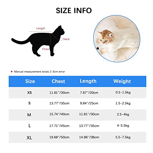 Dog Sweater Imitation Mink Velvet Fleece-Puppy Cat Winter Warm Coat Jacket Vest Pet Doggy Cute Plus Velvet Clothes Pomeranian Chihuahua Small Breed Dogs Sweaters(Off-White,S) #TOP6