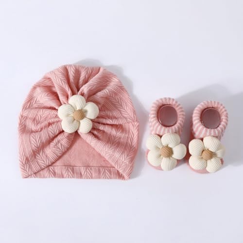 Baby Hat Sock Set Infant & Knitted Socks Comfortable For Photoshoots Festival4