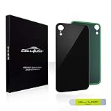 CELL4LESS Back Glass Compatible with iPhone XR Replacement Battery Door Cover w/Adhesive & Removal T