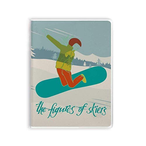 Carnet de notes de ski souple pour noter ses performances en sports d'hiver