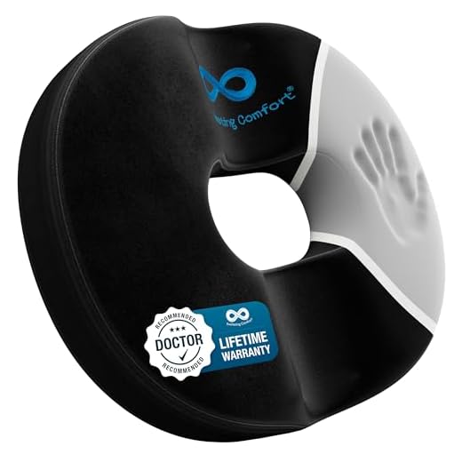 Versatile Donut Pillow for Hemorrhoids, Tailbone Pain Relief - Innovative, Transformable 2-in-1 Hemorrhoid Cushion + Seat Cushion for Everyday Sitting Comfort at Work, Home by Everlasting Comfort