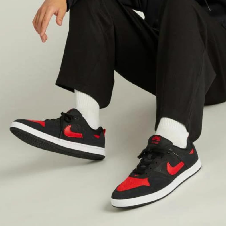 Nike Tênis de skate masculino SB Alleyoop 'Bred', preto/branco