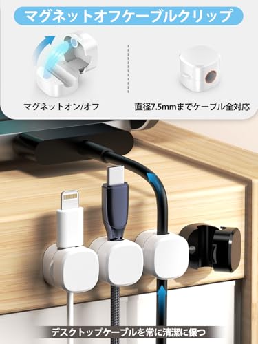 YUANRUIXIN マグネット式ケーブルホルダー の商品画像 4