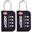 01a) Black | Luggage Locks: 2|pack