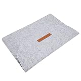 Boucle en simili cuir : le sac en feutre pour tablette est fabriqué en cuir PU, qui a un ajustement stable et durable. Il peut toujours s'adapter étroitement après plusieurs ouvertures et fermetures, ce qui peut empêcher vos objets de tomber.