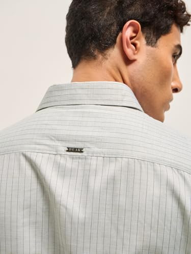Image of THE BEAR HOUSE Men's Pure Cotton Relaxed Fit Shacket