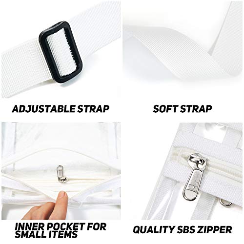 Vorspack Clear Bag Stadium Approved - TPU Clear Purse Clear Crossbody Bag for Women Clear Bags for Concert - Thumbnail 4