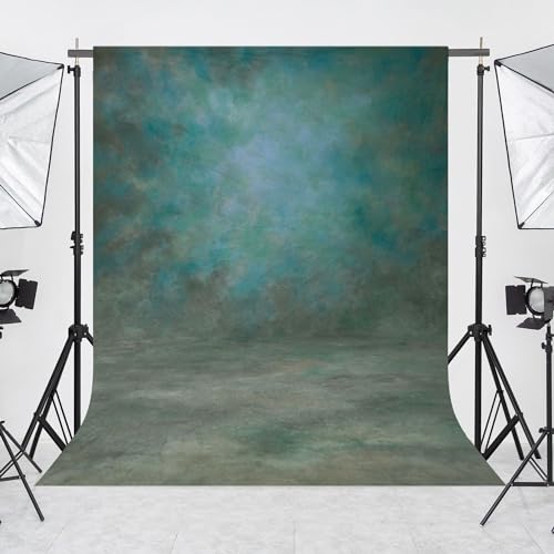 Image of Abstract Photography Backdrop for Photoshoot 8x12,Green,No Stand