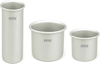 Prime Bakers and Moulders Aluminium Candle Making Moulds Pillar Shape, Three Sizes