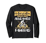 Allgäuer Biker Spruch Mountainbike Allgäu Langarmshirt