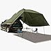 QHYTL Auto-Markise Auto-Kofferraumzelt SUV Auto-Seitenmarkise Dachzelt Wasserdichtes UV-Schutzzelt Outdoor Camper-Dachzelt Hinterdach Pergola 2 Türstreben für Strand-Minivans, Autos,Grau