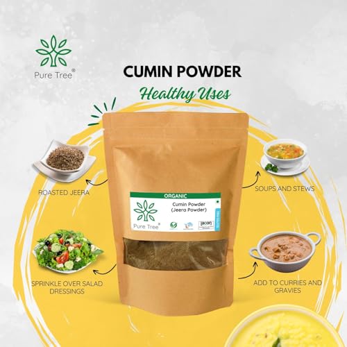 Image of Pure Tree Certified Organic Jeera Powder | 850 g | Jeelakarra | Zeera Powder | Cumin Powder | Boost Immunity | Adds Flavor to Curries & Veg