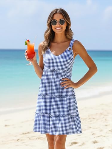 Image of Disamer Summer Dresses for Women 2026 Sundresses Vacation Sleeveless Beach Swimsuit Cover Ups Spring Outfits Casual Sun Dress
