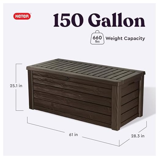 Keter Westwood 150 Gallon Deck Box Bench