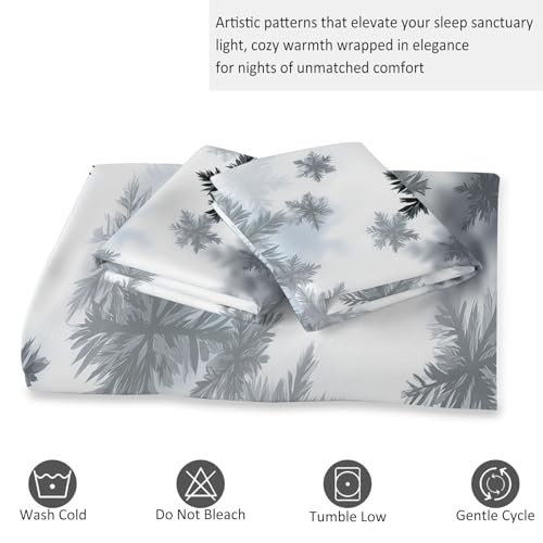 Housse de couette avec fermeture éclair microfibre douce blanche 240x260 - 8