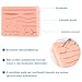 Spectabilis Suture Practice Pad Realistic Three-Layer Silicone Skin Kit with 14 Pre-Cut Wounds, Best Gift for Medical Students Training