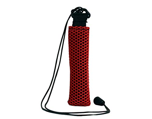 Plan B E-sigaret tas Myblu Red Graphite (12 x 2,80 cm) met 100 cm koord met ritssluiting rood