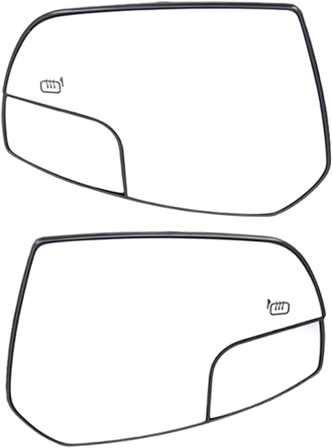 Heated Blind Spot Mirror Glass Side Mirror Glass with Heater, Compatible with Ford Escape 2017-2019, Replacement GJ5Z17K707A‌, FD400GL‌, GJ5Z17K707G‌, FO1324172‌, Right Passenger Side