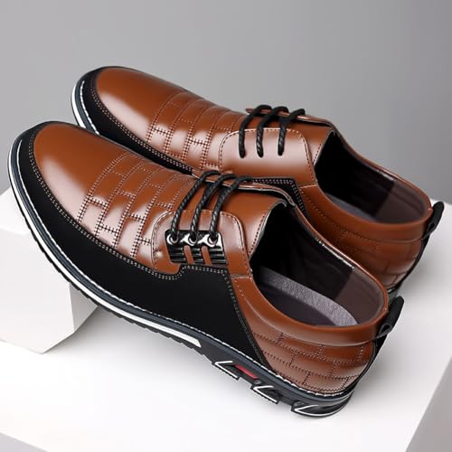 Image of Men's Premium Casual Lace Up Walking Shoes Business Driving Oxford Shoes