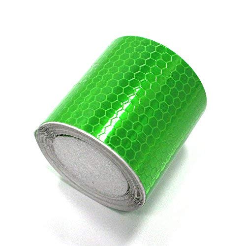 Reflective Tape Waterproof Self-Adhesive For Trucks Trailers Car Park Traffic Warning Caution Conspicuity Tape Tape-Reflective Tape Green 2″X16.4′ #TOP2