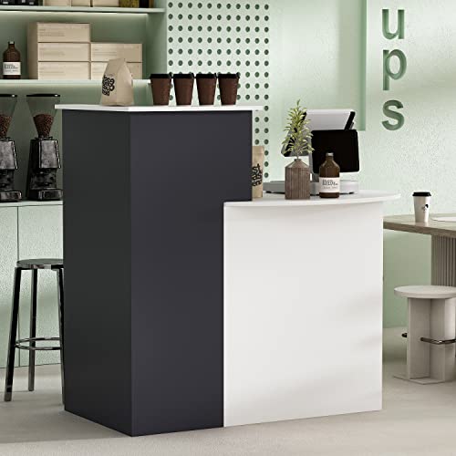 Comptoir d'accueil avec tiroir verrouillables Rangement Comptoir de réception Table de réception Meuble de réception Bureau de d'accueil pour Klinik Salon...
