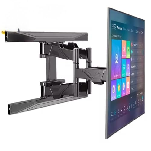 Image of 50 60 65 70 Inch TV Wall Mount Bracket Stand, Swivel & Tilt with 380 mm Extension 45.5 KGS Load Capacity