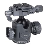 Huairdum Głowica Kulowa Statywu, 28 Mm, Obracana o 360°, Panoramiczna Głowica Statywu z płytką Szybkiego Uwalniania, nośność do 12 Kg, do Monopod DSLR Camera Camera Teleskop