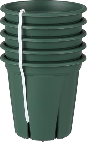 アップルウェアー 植木鉢 根っこつよし ３号 グリーン 通気性や排水性を良くして植物の育成環境を整えるスリット構造 - アップルウェアー - 商品画像