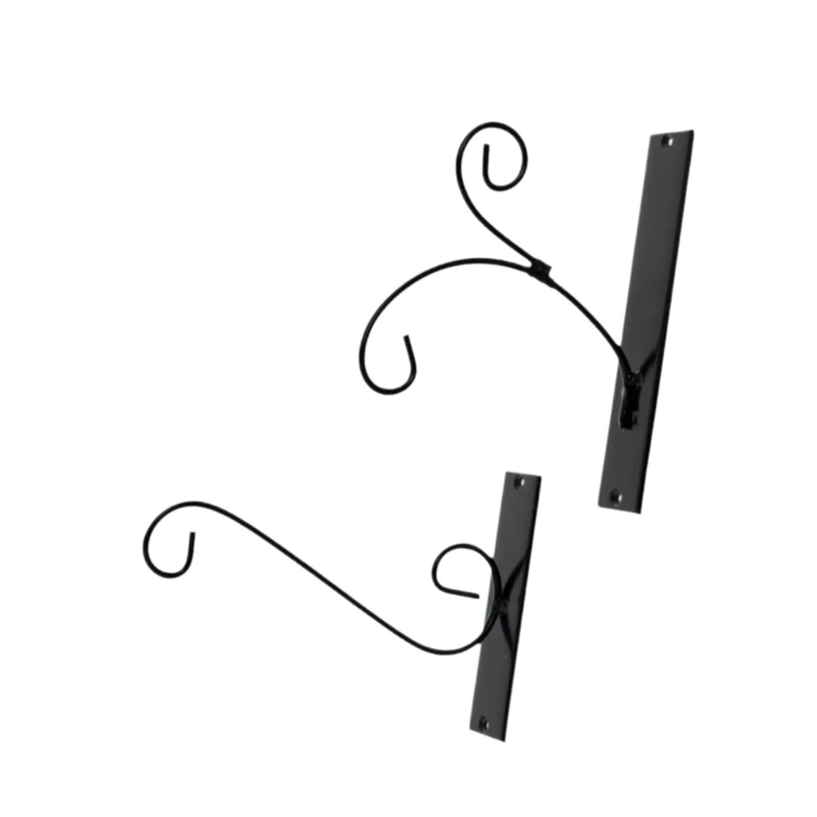 Huwoyg One Color 2 Pieces Metal Plant Hanger Wall Bracket For Hanging Ornaments Baskets For Plants