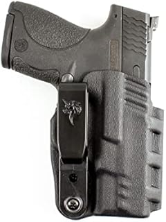 DeSantis Slim-Tuk, Inside The Waistband Gun Holster,Black, KYDEX,137KJX7Z0, FITS: S&W M&P SHIELD 9/40, 9 SHIELD PLUS W/ OR W/OUT RED DOT