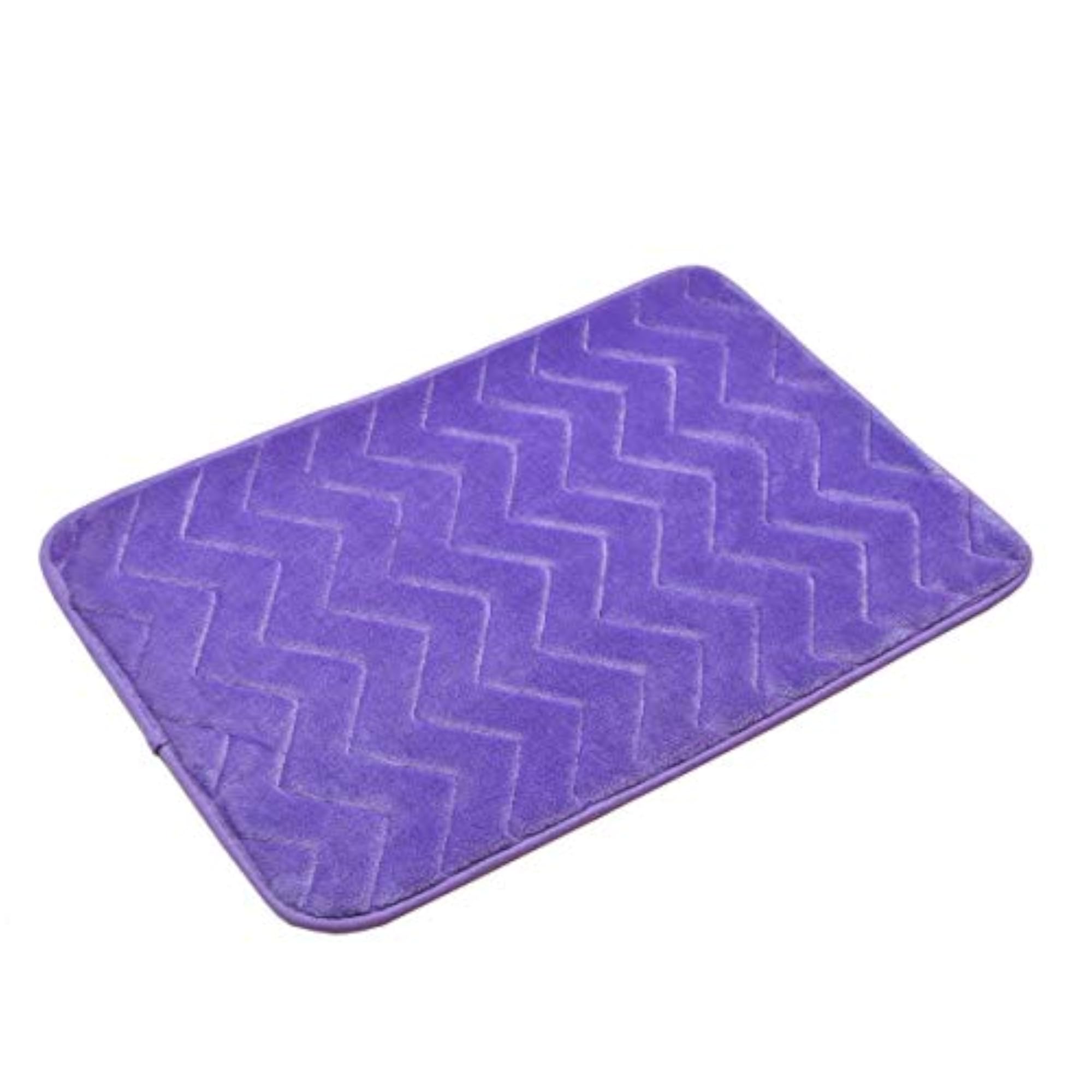 Super Soft Microfiber Anti Slip Bath Mat, Purple