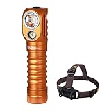 Wurkkos orange stirnlampe wiederaufladbare led taschenlampe 2000lm