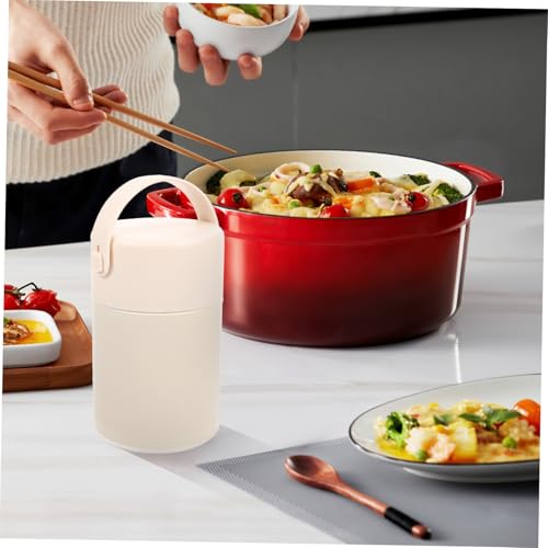 Frasco de comida al vacío de acero inoxidable con doble capa de aislamiento térmico grande 5