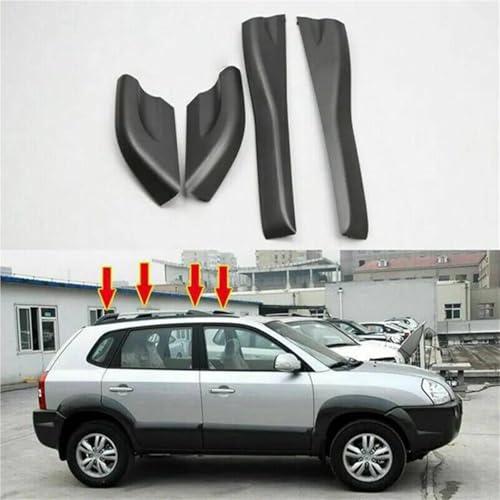Tapas de baca para Hyundai Tucson 2004-2008 protector riel de techo 4