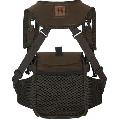 Härkila Bino Harness – Fernglas-Tragegeschirr mit MOLLE-System – Komfortabler & Leiser Jagd-Bino-Halter – Willow Green