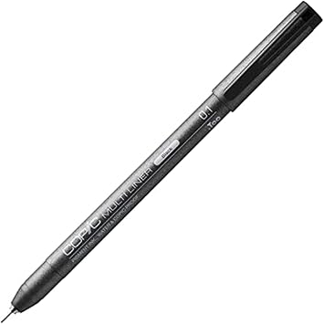 Copic Marker Multiliner Ink Pen, 0.1mm Tip, Black