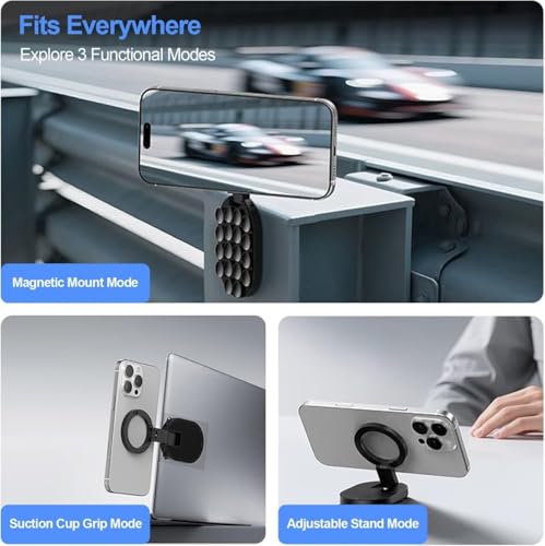 ANKALING 3 in 1 Magnetic Phone Holder with Suction Cup - Image 8