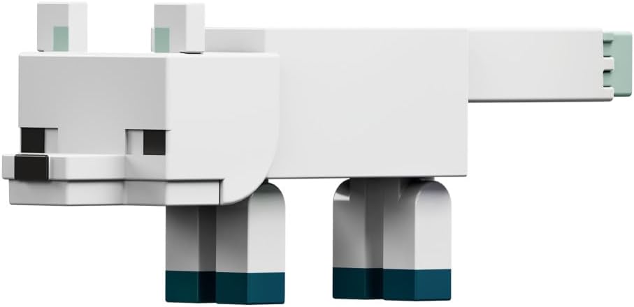 Mattel Minecraft Vanilla 3.25" Arctic Fox Action Figure for Kids Ages 6 and Up
