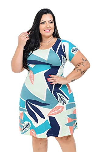 Combo 2 Vestido Feminino Senhora Moda Evangélica Plus Size Tamanho:G1